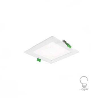 تصویر چراغ LED بدنه آلومینیومی مربع 12 وات سفید ان وی سی 