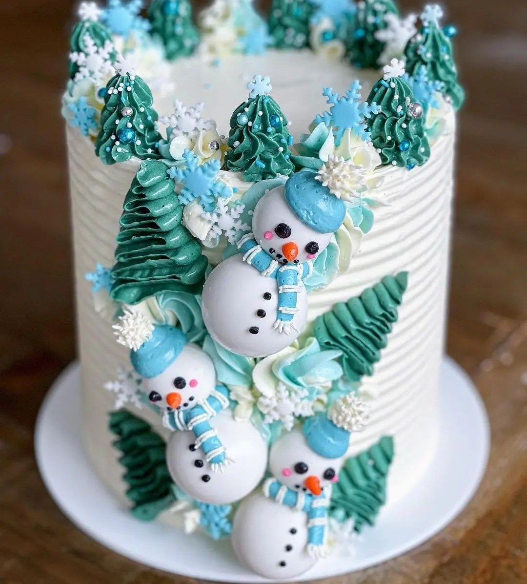 تصویر کیک زمستانی - سفید / یک کیلویی ا Cake_zemestani Cake_zemestani