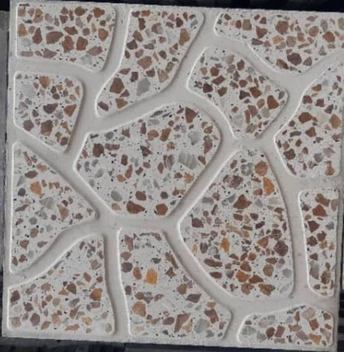 تصویر موزاییک سنگ فرش مرمر سنگ نمره ۳ ابعاد ۴۰در۴۰ 