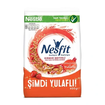 تصویر کورن فلکس رژیمی نسفیت با طعم میوه های قرمز نستله 400 گرم Nestle Nesfit 