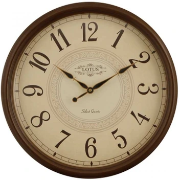 تصویر ساعت دیواری چوبی لوتوس کد W-356 