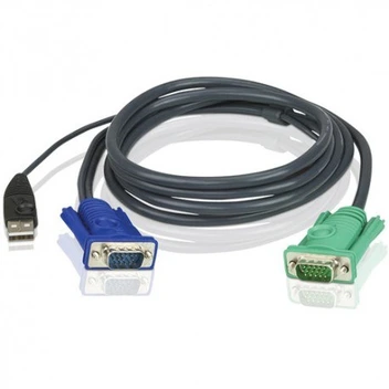 تصویر کابل USB KVM آتن ATEN 2L-5205U با طول 5 متر 