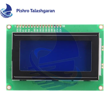 تصویر LCD کاراکتری 16*4 آبی 