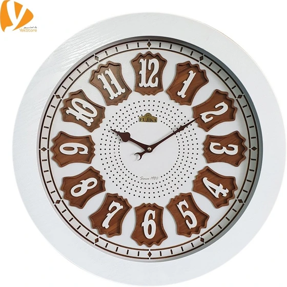 تصویر ساعت دیواری چوبی فوجیکا مدل Fujika Wooden Wall Clock 125 