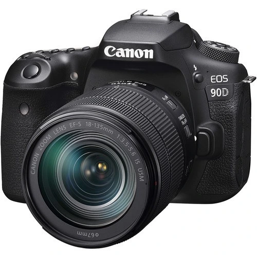 تصویر Digital Camera Canon EOS 90D With 18-135mm IS USM ا دوربین حرفه ای کانن EOS 90D با لنز  18-135 میلی‌متر IS USM دوربین حرفه ای کانن EOS 90D با لنز  18-135 میلی‌متر IS USM