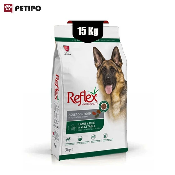 تصویر غذای خشک سگ رفلکس طعم بره و سبزیجات 15 کیلوگرم 