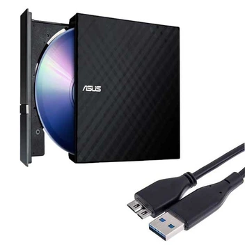 تصویر درایو DVD RW اکسترنال ایسوس مدل U-LITE USB3.0 