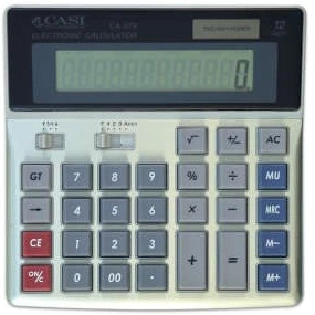 تصویر ماشین حساب کاسی مدل سی اس ۳۷۹ ا CASI CS-379 Calculator CASI CS-379 Calculator