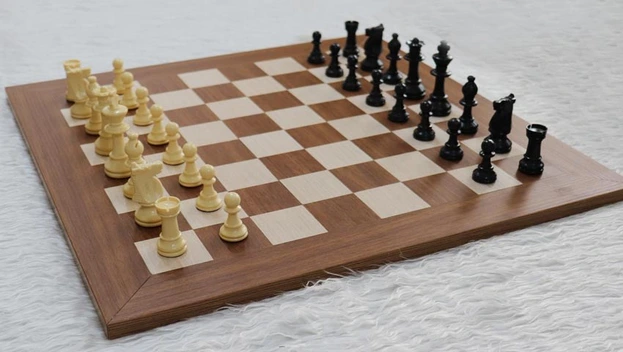 تصویر صفحه شطرنج چوبی DGT Highcopy و مهره کیان 