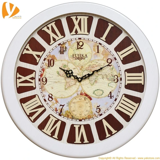 تصویر ساعت دیواری چوبی فوجیکا مدل Fujika Wooden Wall Clock 203 