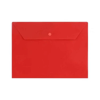 تصویر پوشه دکمه دار پلاستیکی A4 پاپکو ا Papco A4 plastic buttoned folder Papco A4 plastic buttoned folder