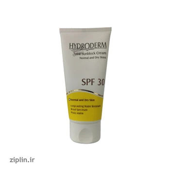 تصویر کرم ضد آفتاب SPF30 پوست خشک و معمولی هیدرودرم (Hydroderm) 