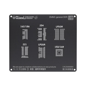 تصویر شابلون کیانلی Qianli iBlack 3D EMMC general DDR مناسب پایه سازی هاردهای اندروید 