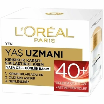 تصویر کرم ضد چروک و سفت کننده  مناسب سنین 40 به بالا سری YAS UZMANI حجم 50 میل لورال ا LOREAL Anti-wrinkle +40 Cream 50 ml LOREAL Anti-wrinkle +40 Cream 50 ml