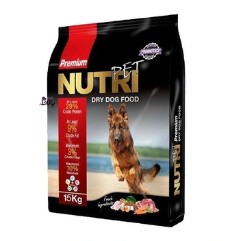 تصویر غذای خشک سگ با  29 پروتیین  15 کیلوگرمی  برند نوتری پت ا nutripet dog food 29% protein 15kg nutripet dog food 29% protein 15kg