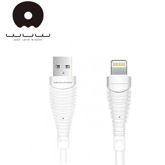 تصویر کابل تبدیل USB به لایتنینگ دبلیو یو دبلیو مدل X76 طول 0.9 متر ا Wuw x76 USB to lightning Cable 0.9m Wuw x76 USB to lightning Cable 0.9m