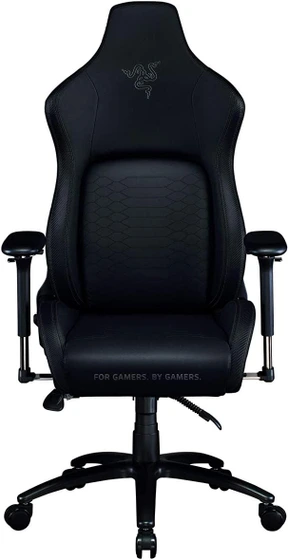 تصویر صندلی گیمینگ ریزر مدل Iskur • Black Edition ا Razer Iskur Black Edition Gaming Chair with Built-in Lumbar Support Razer Iskur Black Edition Gaming Chair with Built-in Lumbar Support