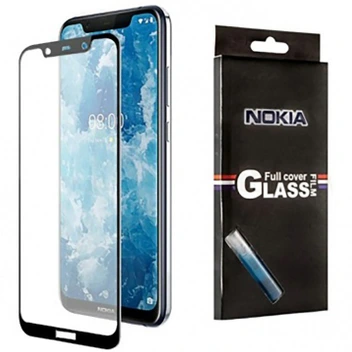 تصویر محافظ صفحه نمایش تمام چسب با پوشش کامل Nokia 8.1 / X7 