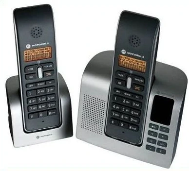 تصویر تلفن بیسیم موتورولا مدل دی 212 ا D212 Twin DECT Cordless Telephone with Answering Machine D212 Twin DECT Cordless Telephone with Answering Machine