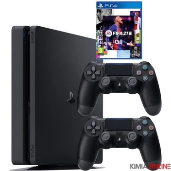 تصویر کنسول بازی سونی PS4 Slim | حافظه 500 گیگابایت به همراه یک دسته اضافه ا PlayStation 4 Slim 500 GB + 1 extra controller PlayStation 4 Slim 500 GB + 1 extra controller