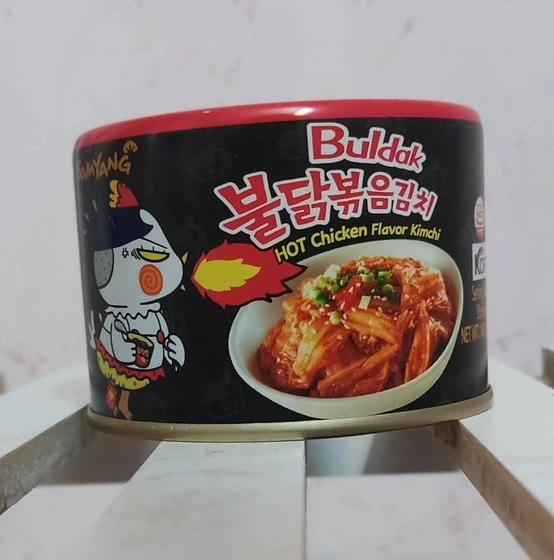 تصویر کنسرو کیمچیkimchi کره ای اصلsamyang 160gr ا kimchi samyang kimchi samyang