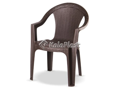 تصویر صندلی دسته دار حصیربافت پلاستیکی ۸۱۱ 