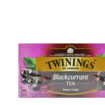 تصویر چای سیاه با بلک کارنت ۲۵ عدد تویینینگز – twinings 