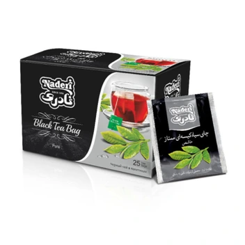 تصویر چای سیاه کیسه ای نادری بسته 25 عددی 