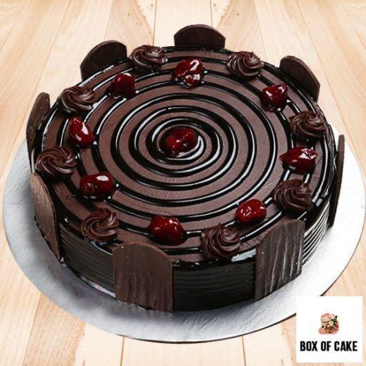 تصویر کیک تولد شکلاتی 