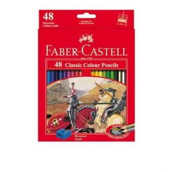 تصویر مداد رنگی 48 رنگ جعبه مقوایی فابرکاستل کد 115858 ا Faber-Castell 115858, 48 colors pencil Faber-Castell 115858, 48 colors pencil