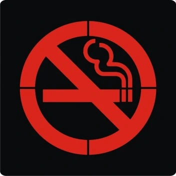 تصویر سنگ نورانی علامت سیگار 