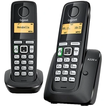 تصویر تلفن بی سیم گیگاست مدل ای 220 ای ا A220A Duo Cordless Telephone A220A Duo Cordless Telephone