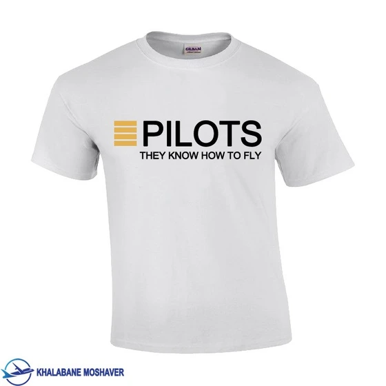 تصویر تیشرت خلبانی طرح PILOTS 