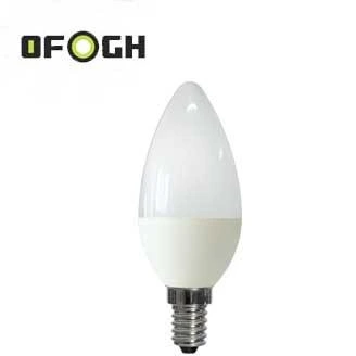 تصویر لامپ شمعی 8w کندل افق ا led lamp bulb 8W ofogh led lamp bulb 8W ofogh