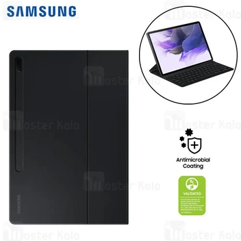 تصویر کیف کیبورد دار تبلت اصلی سامسونگ Samsung Tab S8 Plus / S7 Plus / S7 FE Book Cover Keyboard EF-DT730 