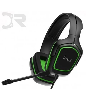 تصویر هدست طرح دار - ipega Gaming Headset Green Design 