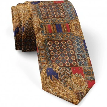 تصویر کراوات مردانه کلاسک بته جقه 