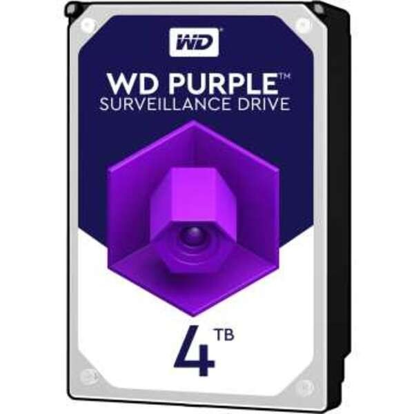 تصویر هارد دیسک اینترنال وسترن دیجیتال سری بنفش ظرفیت 4 ترابایت ا Western Digital Purple Internal Hard Drive 4TB  Western Digital Purple Internal Hard Drive 4TB 