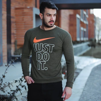 تصویر سویشرت مردانه Nike مدل Just (سبز) 