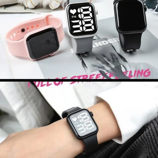 تصویر ساعت مچی ال ای دی طرح اپل ا Wrist LED Watch Apple Design Wrist LED Watch Apple Design