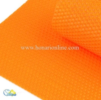 تصویر ورق موم عسل نارنجی کد ۲۴ ا orange honey wax sheet orange honey wax sheet