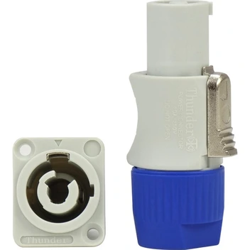 تصویر فیش برق نری- مادگی اسپیکون(سفید) ا power connector power connector
