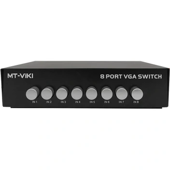تصویر سوئیچ 8 پورت VGA ام تی ویکی ا MT-Viki 8 Port VGA Switch MT-Viki 8 Port VGA Switch