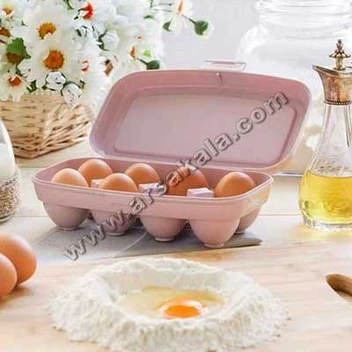 تصویر ظرف نگهدارنده تخم مرغ درب دار 