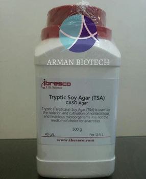 تصویر محیط کشت میکروبی TSA به صورت پودر (Tryptic Soy Agar) محصول ایبرسکو 