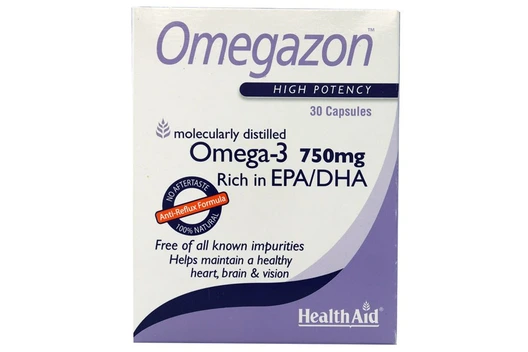 تصویر کپسول ژلاتینی امگازون هلث اید ا Health Aid Omegazon Softgels Health Aid Omegazon Softgels
