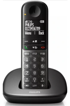 تصویر تلفن بی سیم فیلیپس ارسال از ترکیه / تلفن بی سیم با صفحه نمایش بزرگ Xl4901ds مشکی 