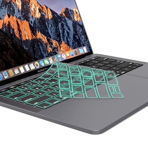 Avocado Green Silicone Skin Protector Model: A2159, A1989, A1990, A1706, A1707 MOSISO Keyboard Cover Compatible with MacBook Pro with Touch Bar 13 and 15 inch 2019 2018 2017 2016 