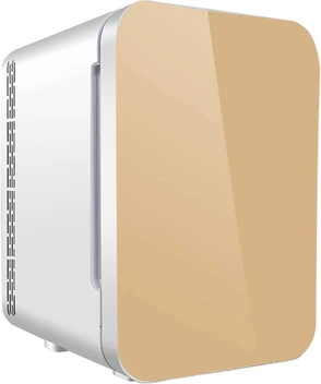 تصویر یخچال کوچک CZBX14 برندCOOLBABY |ظرفیت 22 لیتری| برای مراقبت از پوست| لوازم آرایشی و بهداشتی| قابل حمل|یخچال درب شیشه ای دوکاره| کولر و گرم کن 