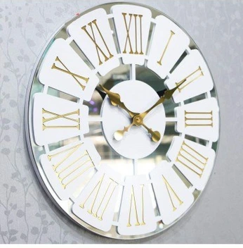 تصویر ساعت دیواری آینه ای طرح مارال 